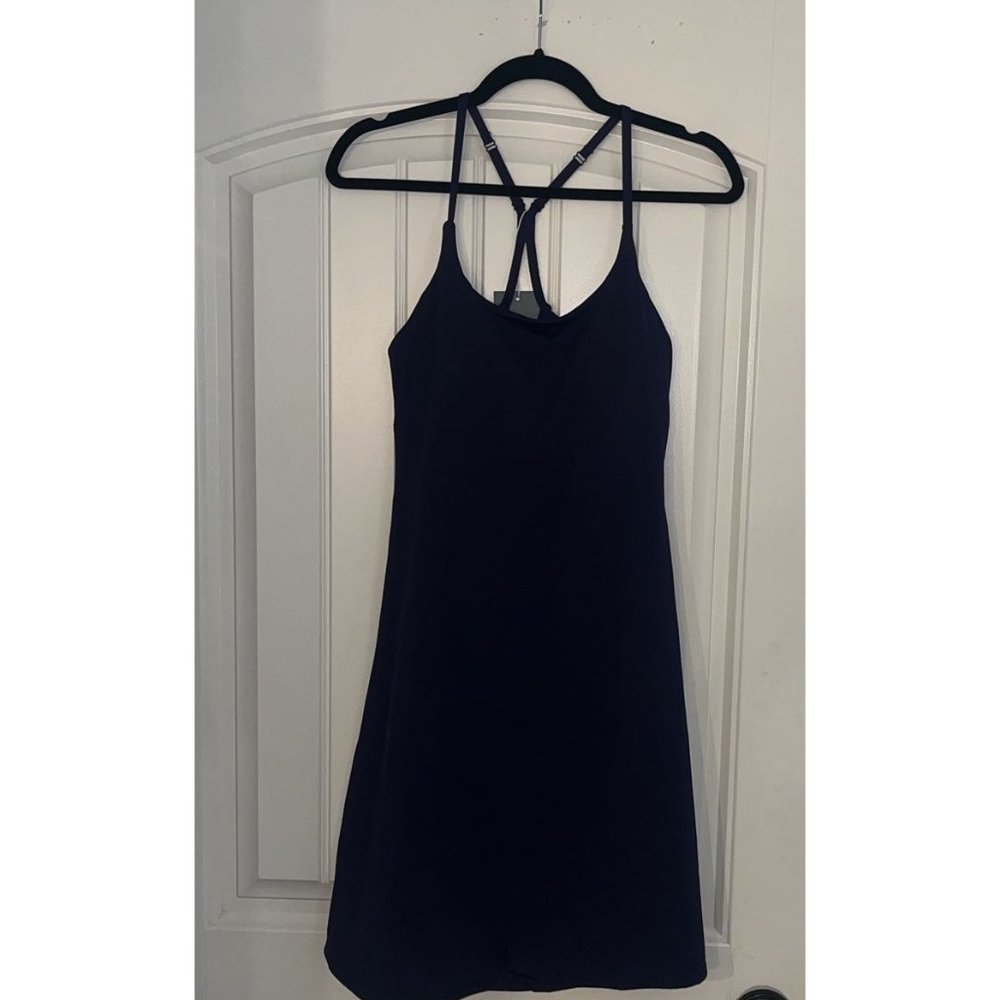 Halara Everyday Cloudful™ Flare Activity Dress-Wannabe Peacoat  (NAVY) Size S